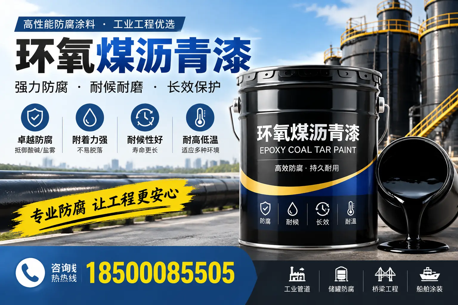 环氧煤沥青漆的施工方法与注意事项，确保在浚县顺利完成